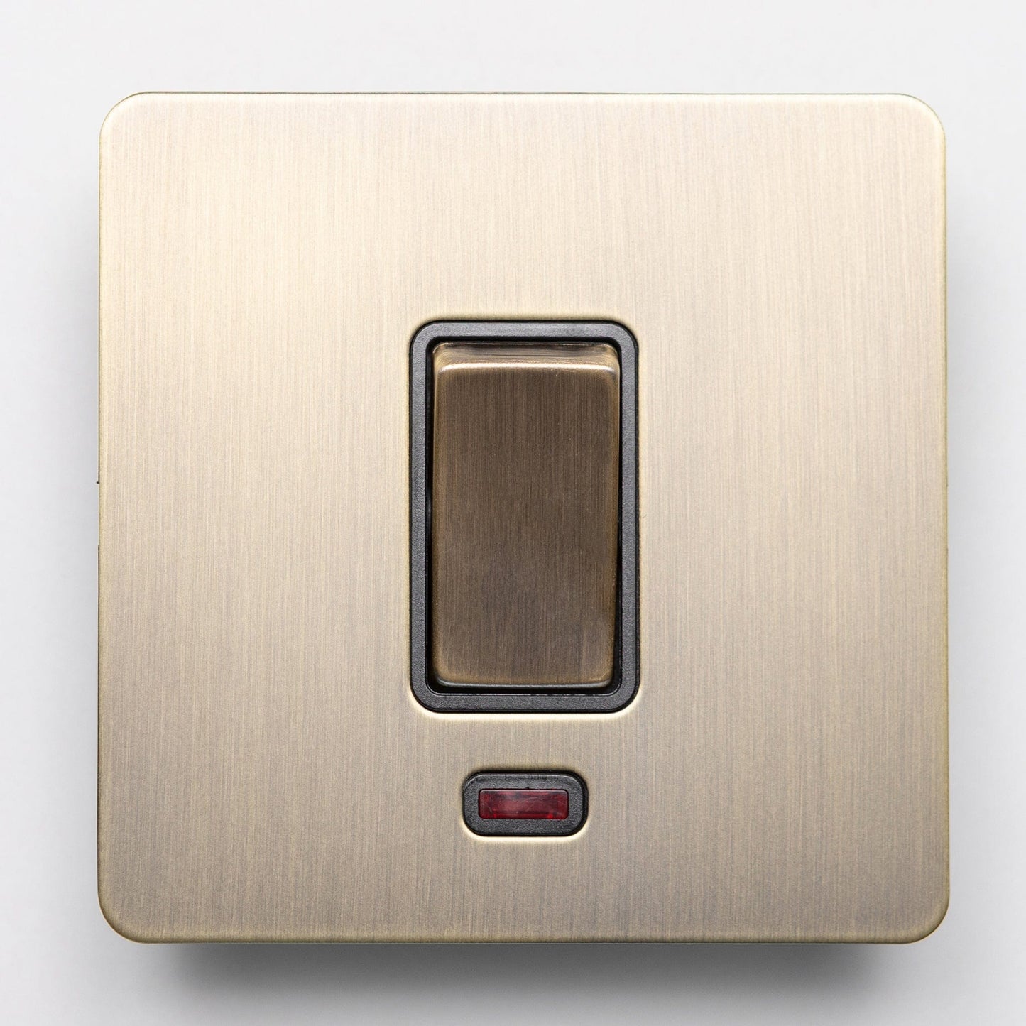 Antique Brass Switches and Sockets - Straight Knurled Design