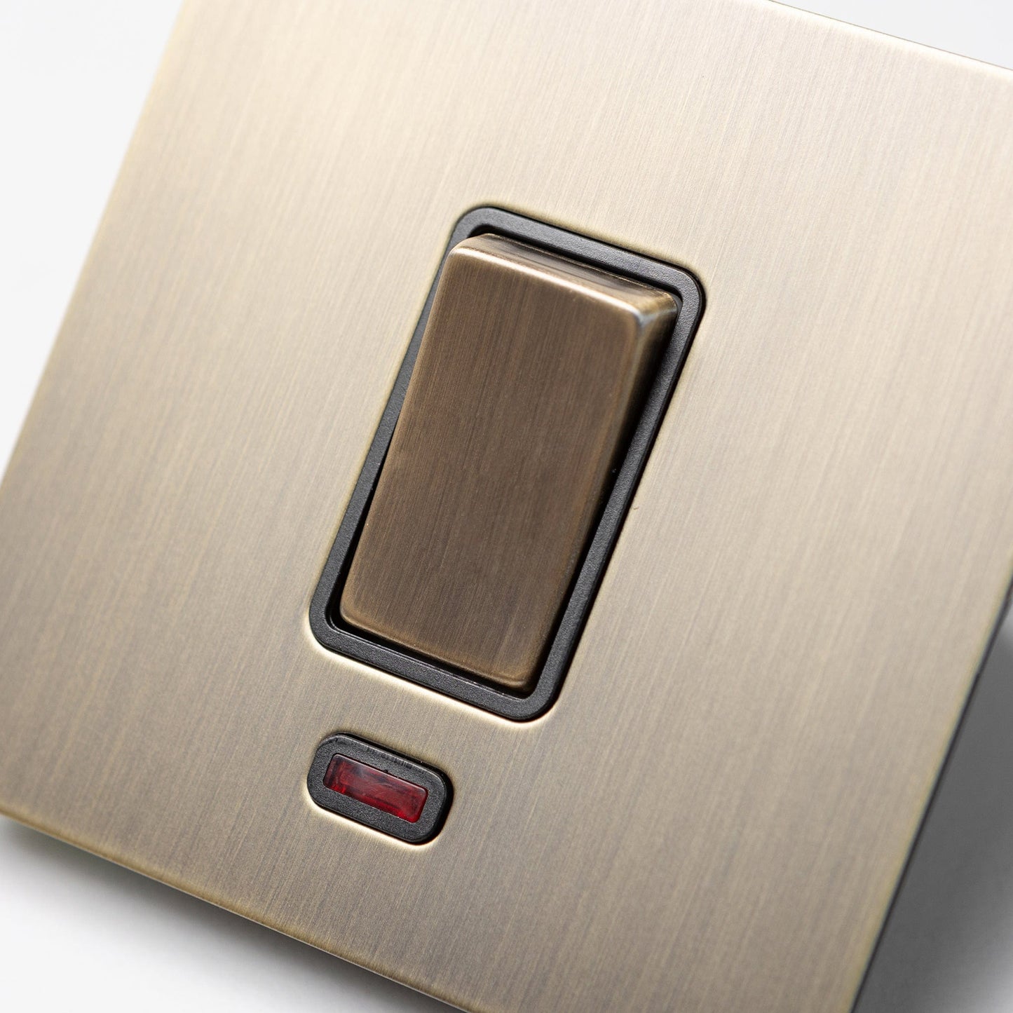 Antique Brass Switches and Sockets - Straight Knurled Design