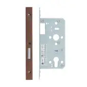 Din Euro Deadlock- Backset  60mm - 2 Pc Forend - Square