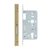 Din Euro Deadlock- Backset  60mm - 2 Pc Forend - Square