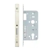 Din Euro Deadlock- Backset  60mm - 2 Pc Forend - Square