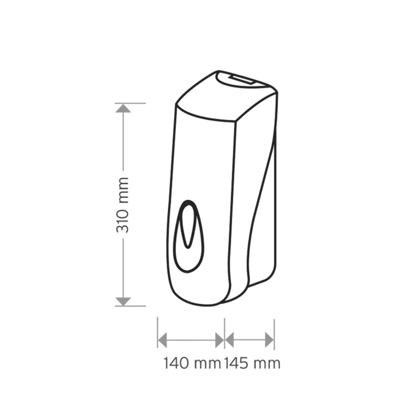 Modular 2 Litre Pumic Refillable Soap Dispenser