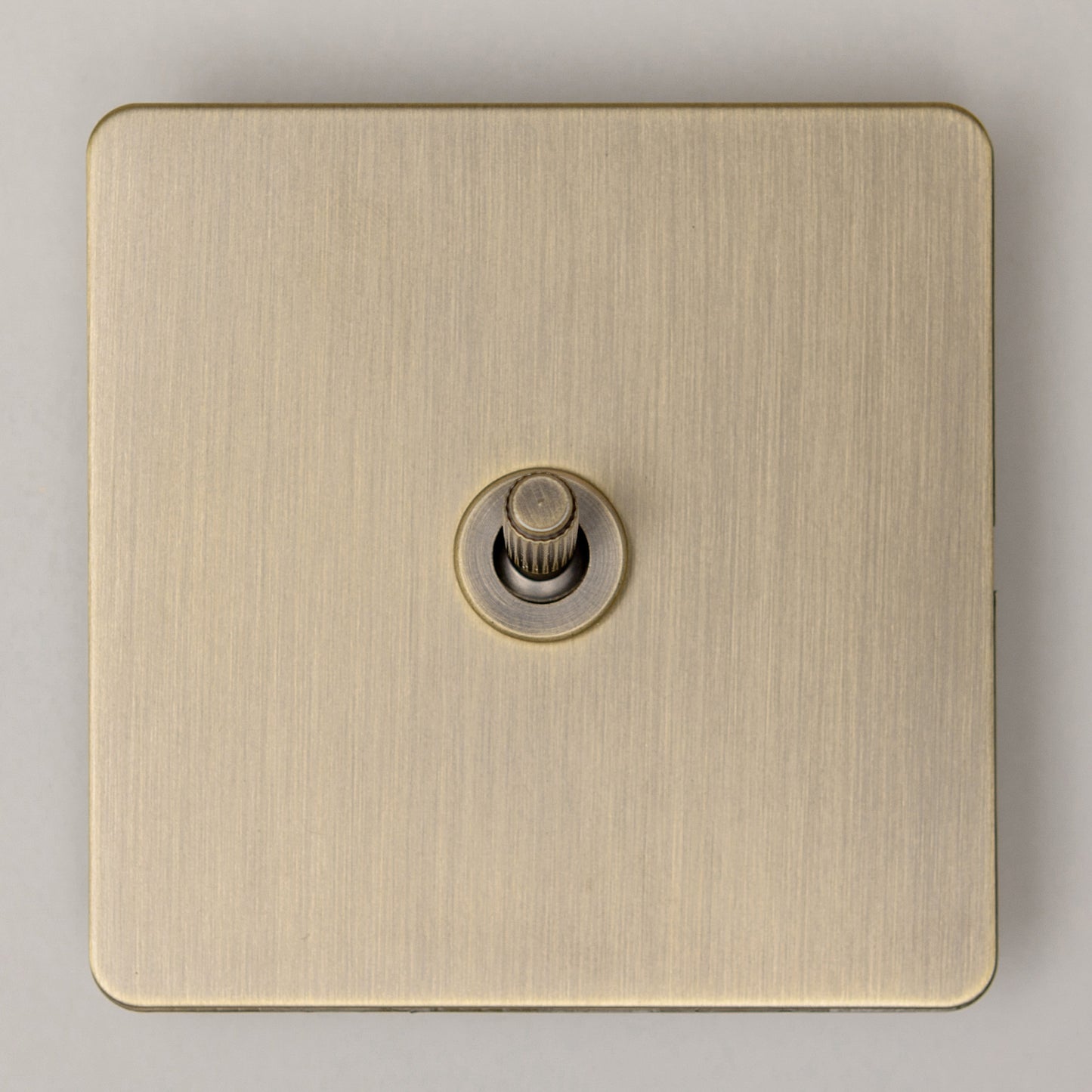 Antique Brass Switches and Sockets - Straight Knurled Design