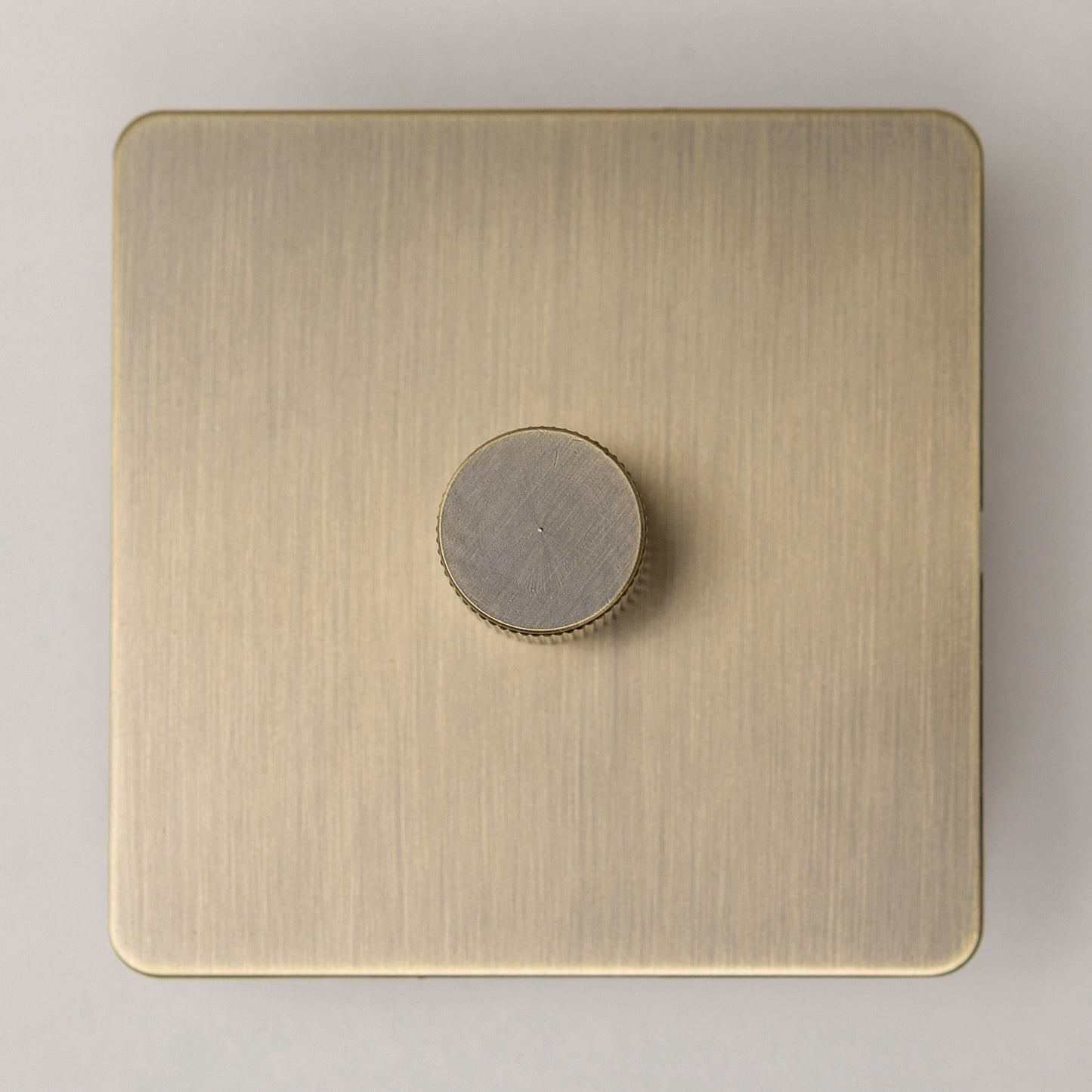 Antique Brass Switches and Sockets - Straight Knurled Design