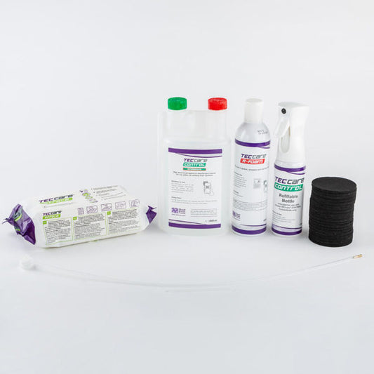 TECcare R-Foam Kit – Drain Disinfection – BS8580-2 compliance in a kit