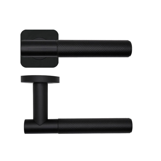 Orta - Knurled Grip T Bar Lever On Squircle Rose