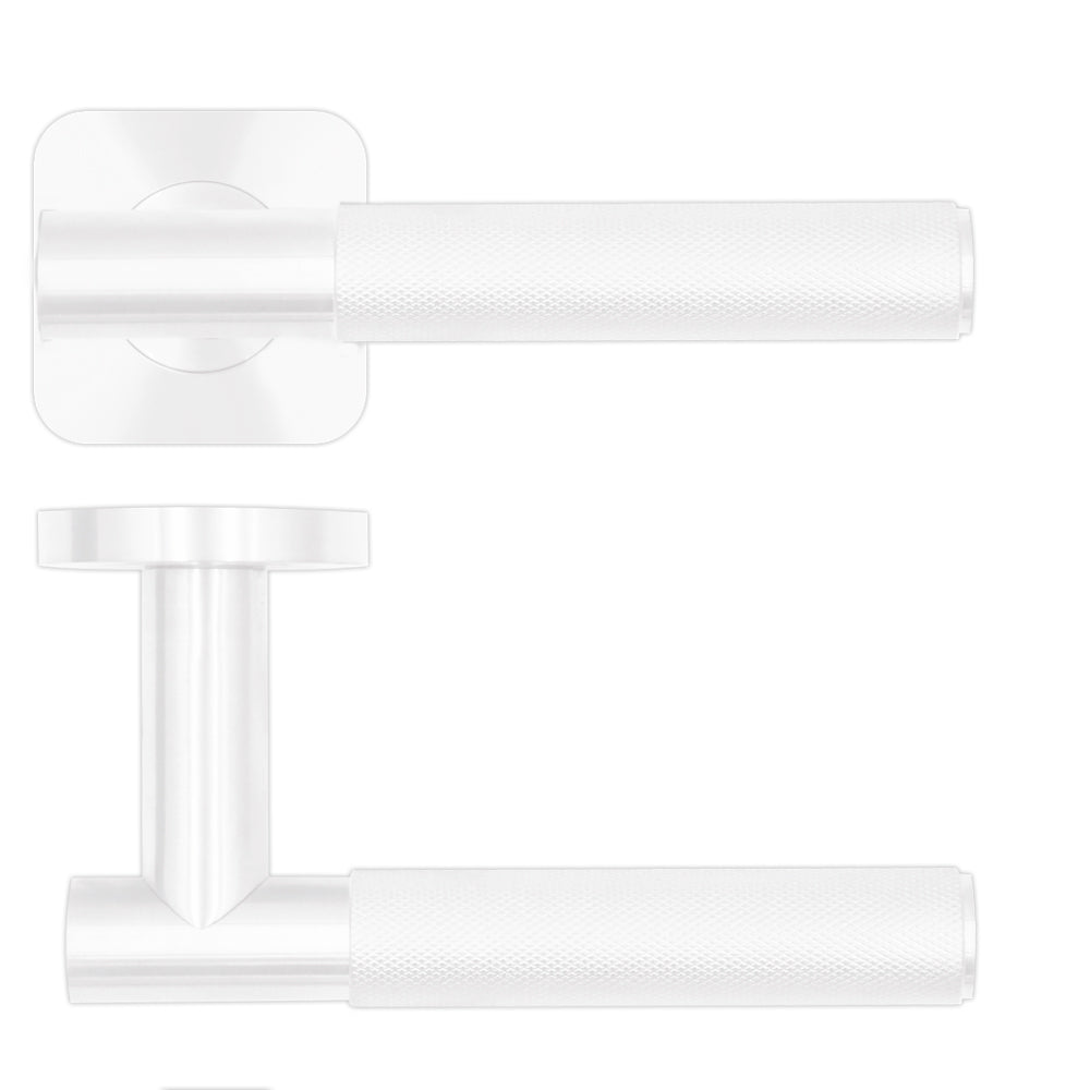 Orta - Knurled Grip T Bar Lever On Squircle Rose