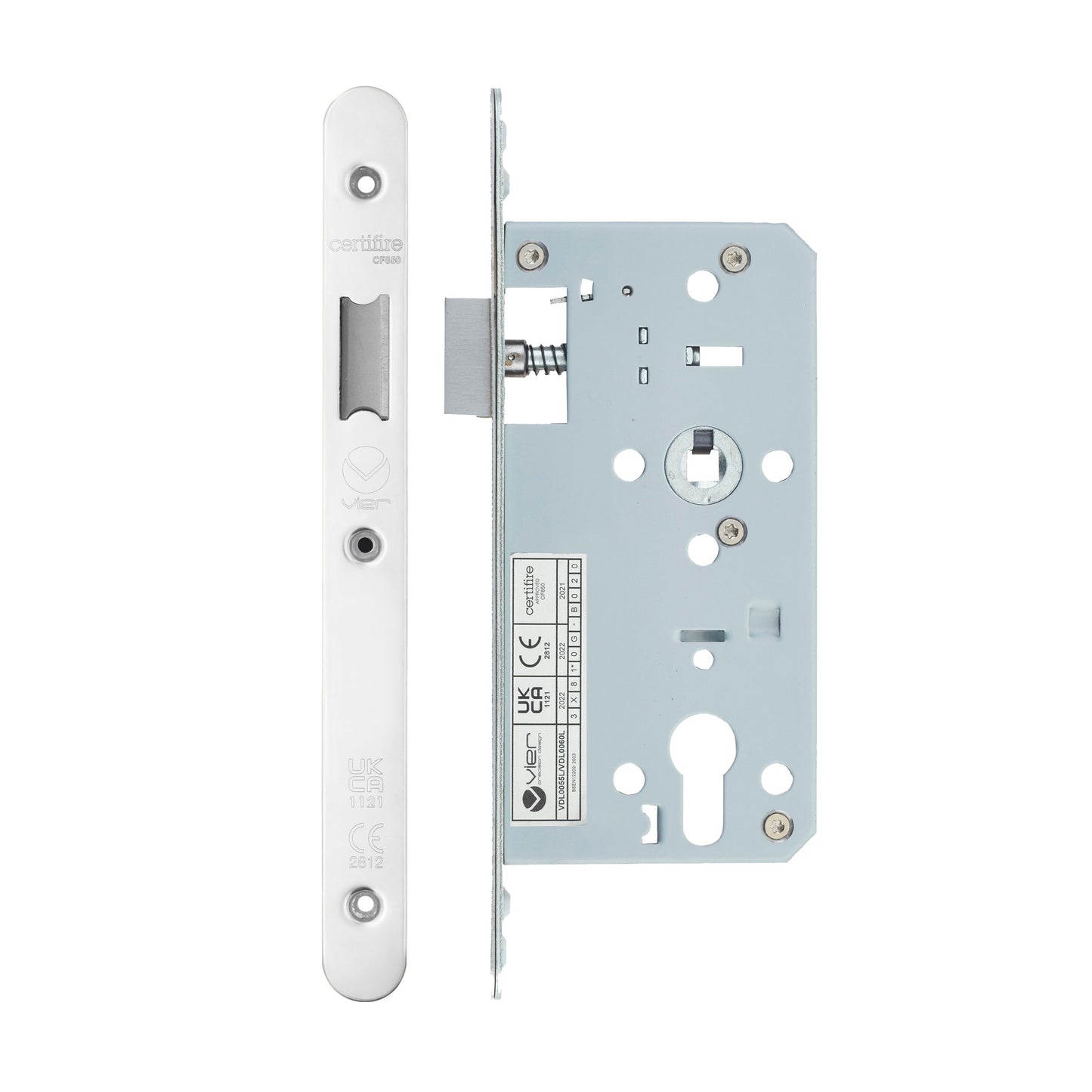 Din Latch - Backset  55mm - 2 Pc Forend - Radius