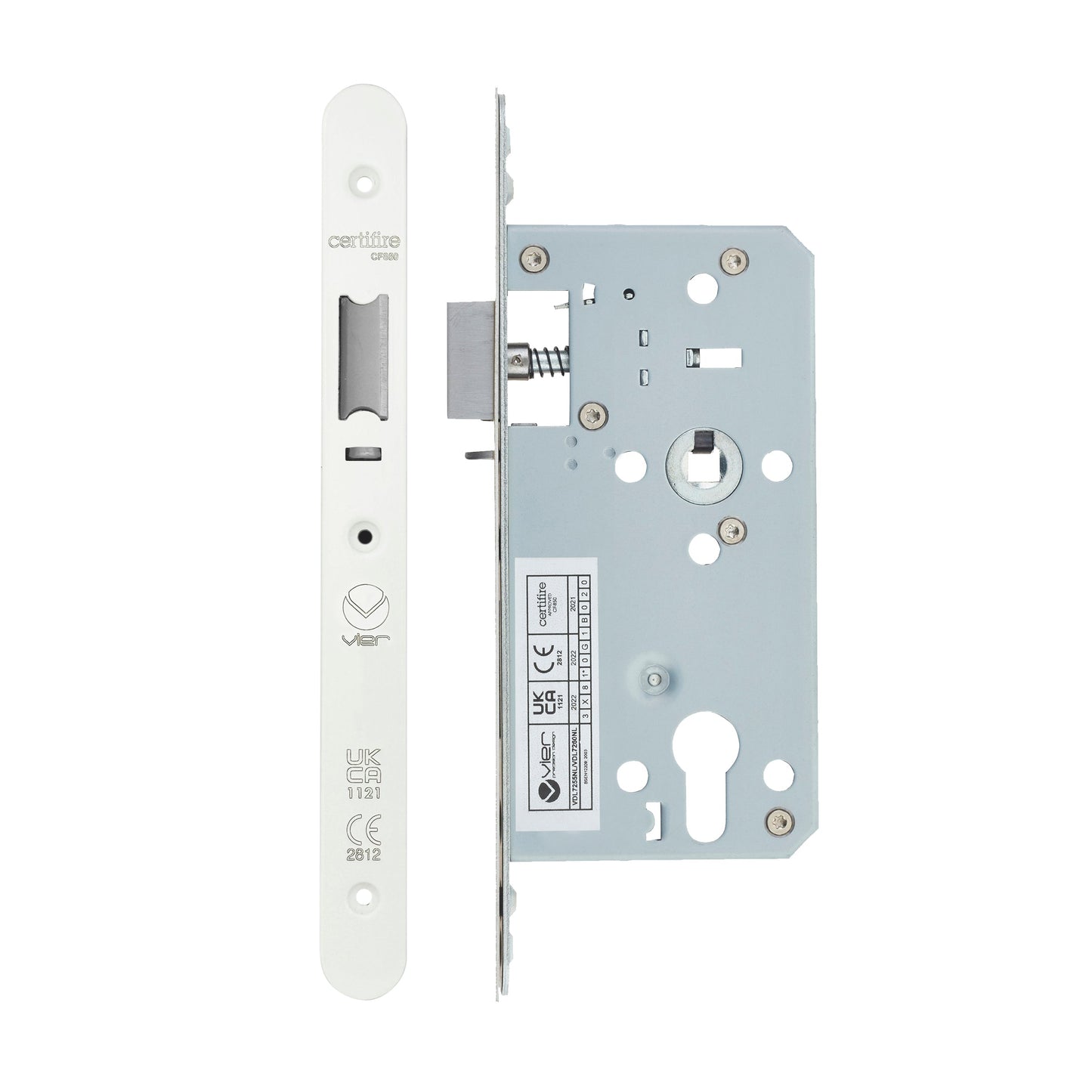 Din Nightlatch - Backset 55mm - 2 Pc Forend - Radius