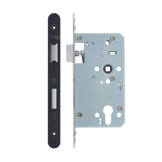 Din Euro Sashlock- Backset  60mm - 2 Pc Forend - Radius - Single Throw