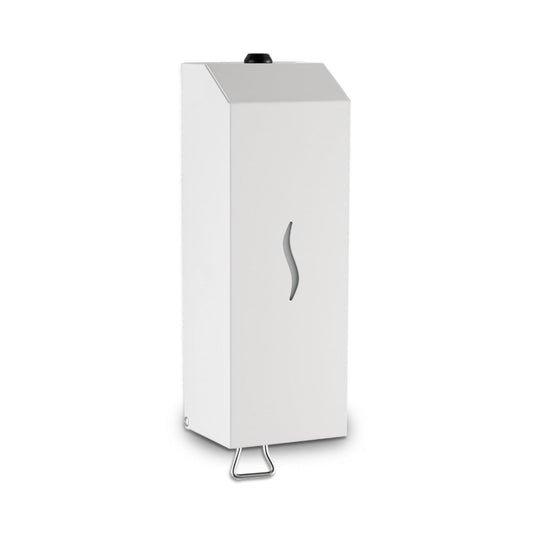 ECOLINE Stainless Steel Vertical 1L Foam Soap Dispenser - White