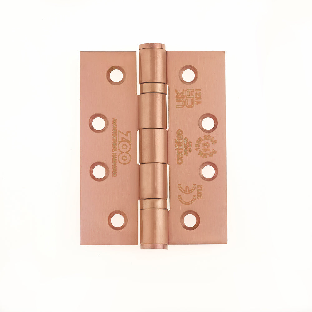 Grade 13 Hinges - Ball Bearing 102mm x 76mm x 3mm Square Corner