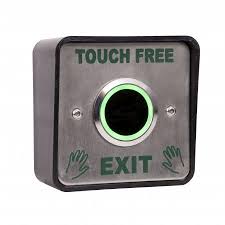 Hands Free Stainless Steel Sensor (Illuminated) - "Touch Free Exit"