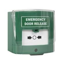 Illuminated Emergency Release Button (Resettable) with Front Cover - Double Pole Voltage