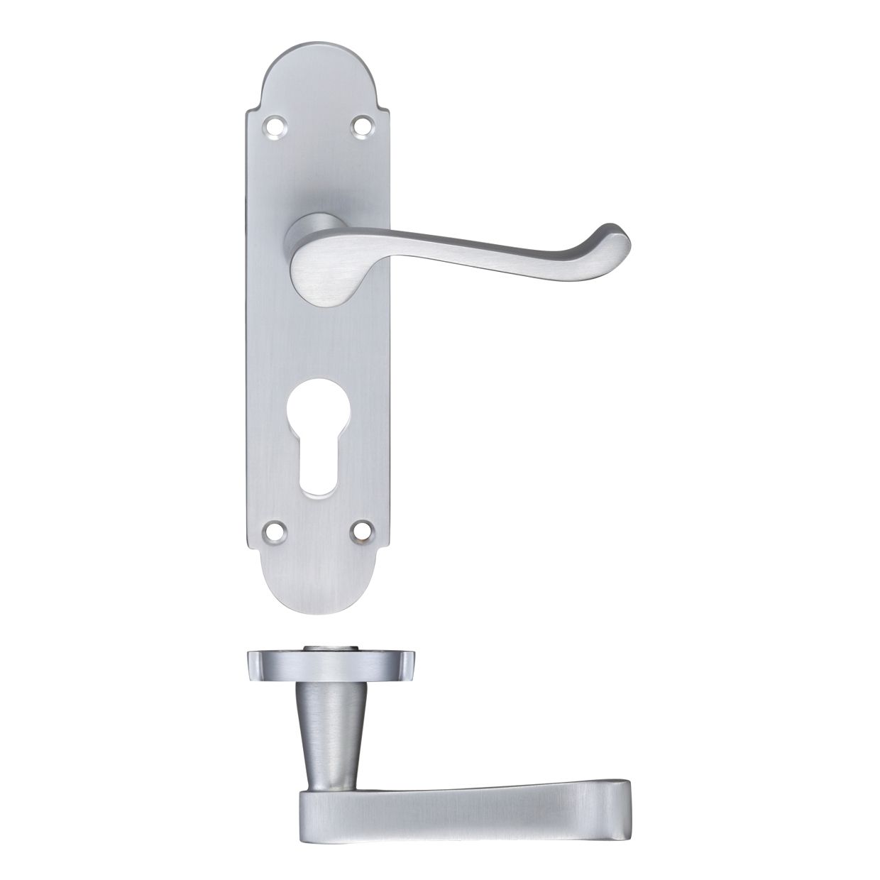 Oxford Lever Euro Lock (47.5mm c/c) Furniture - 170 x 42mm