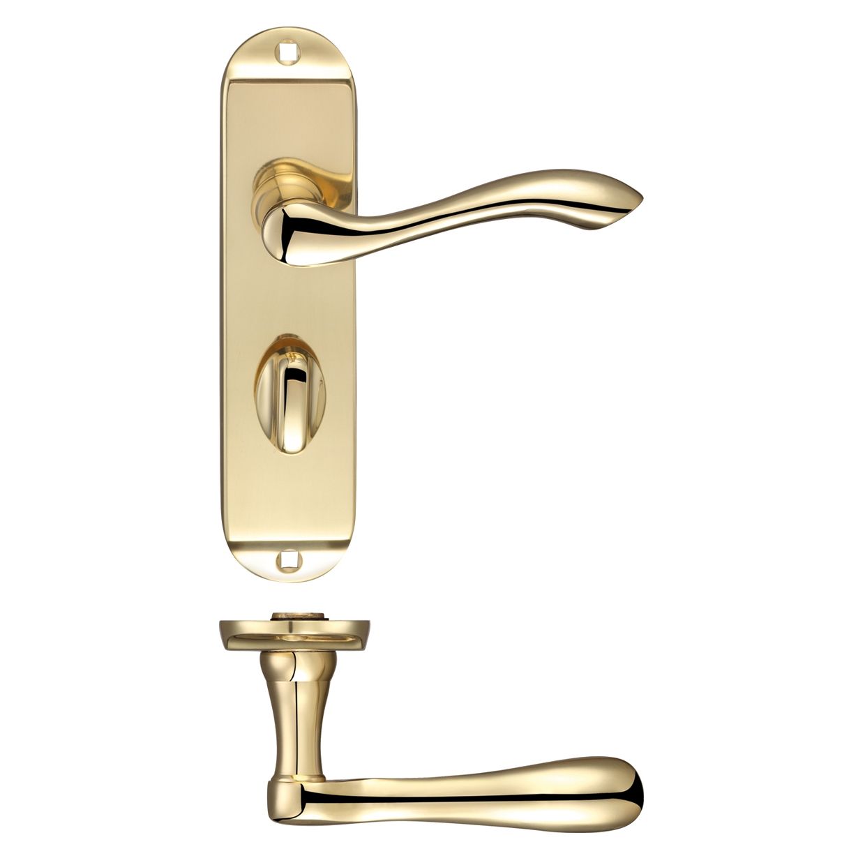 Arundel Lever Bathroom (57mm c/c) Furniture - Short Plate    175 x 42mm