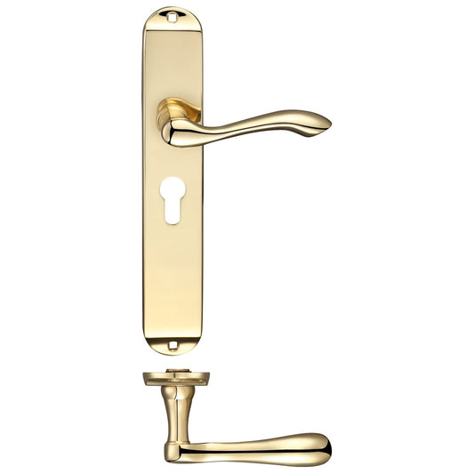 Arundel Lever Euro Lock (47.5mm c/c) Furniture - Long Plate 245 x 42mm