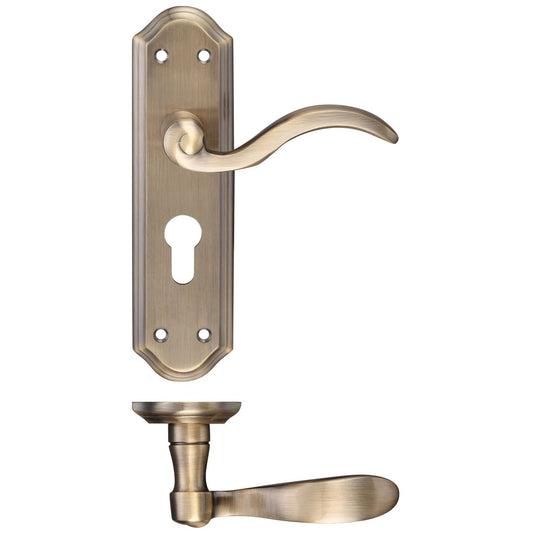 Winchester Lever Euro Lock (47.5mm c/c) Furniture – 180 x 48mm
