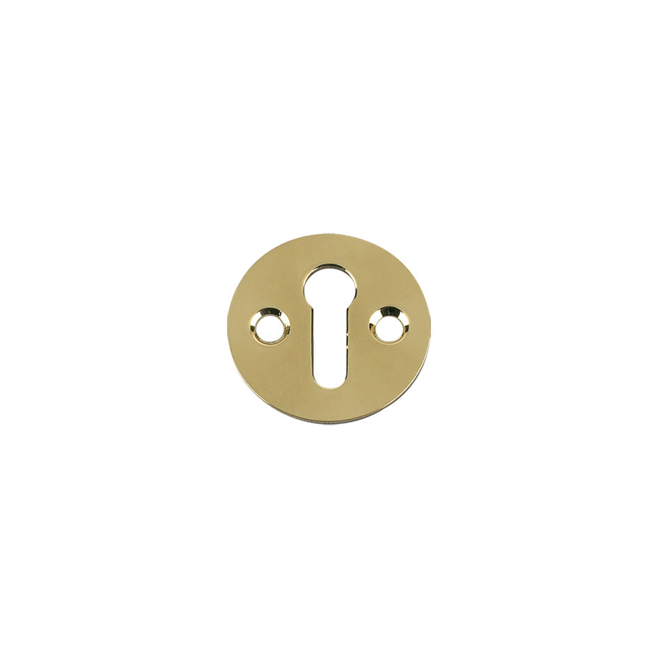 Std. Key Profile Victorian Escutcheon - 32mm Dia / Brass