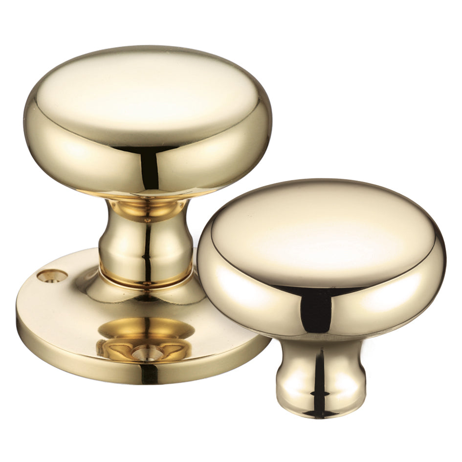 Mushroom Mortice Knob Furniture  62.5mm Rose dia.