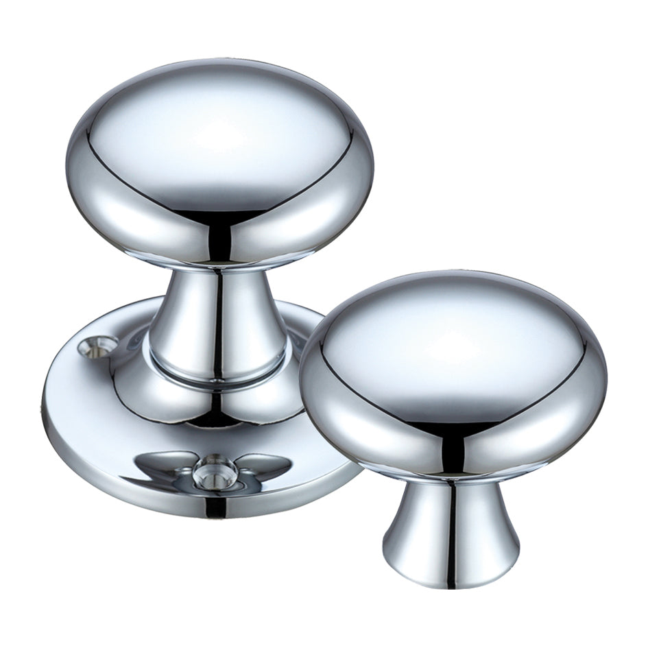 Mushroom Mortice Knob Furniture  60mm Rose dia.