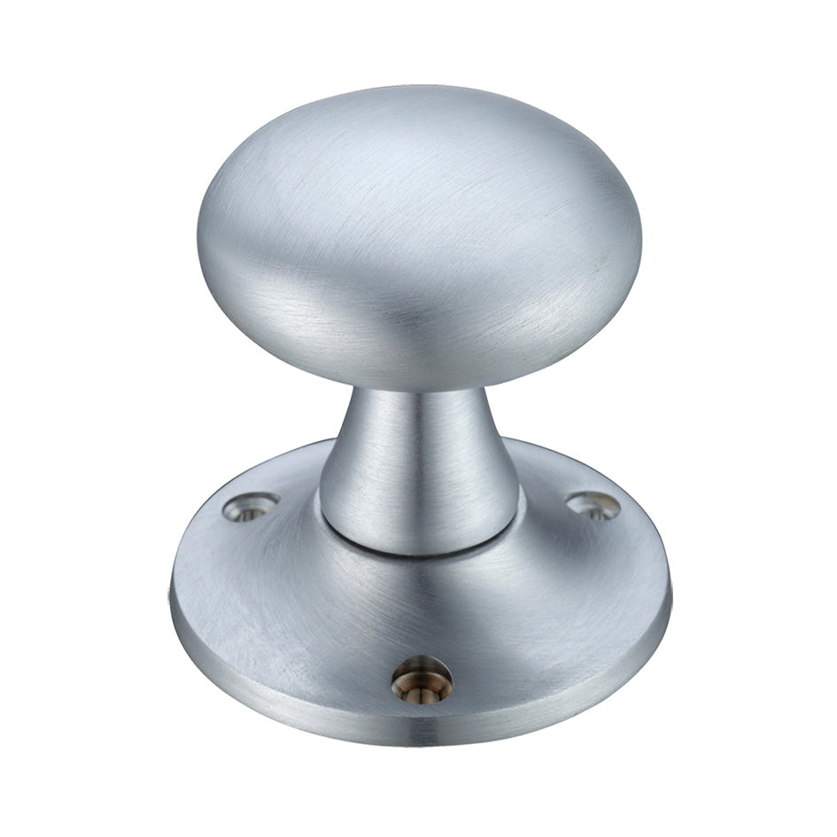 Mushroom Mortice Knob Furniture  60mm Rose dia.