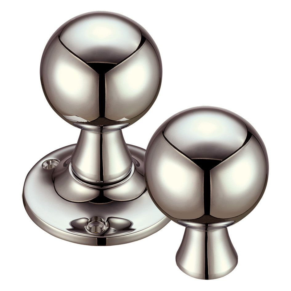 Ball Mortice Knob Furniture  60mm Rose dia.