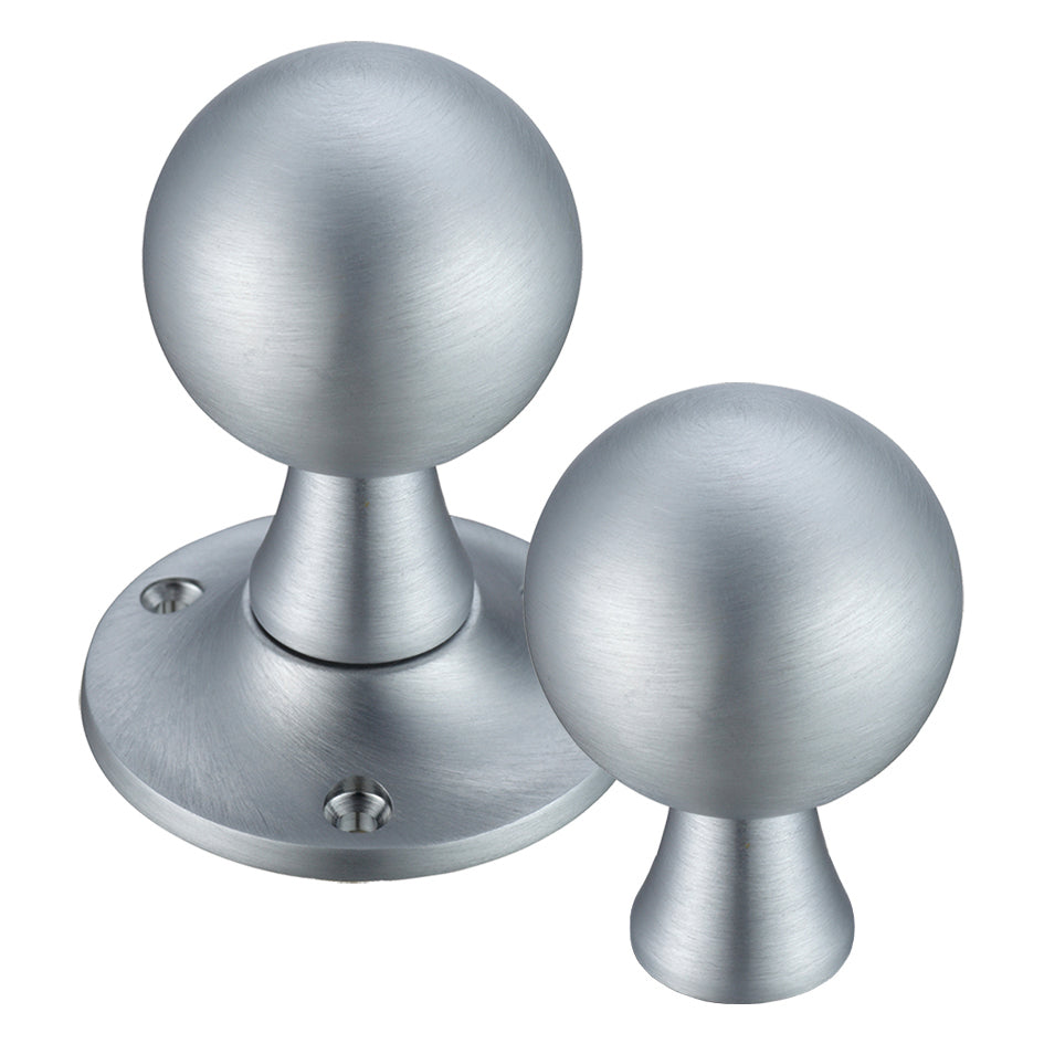 Ball Mortice Knob Furniture  60mm Rose dia.