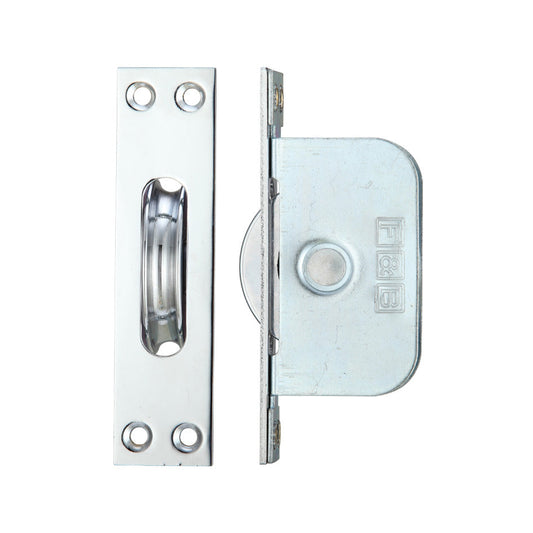 Brass Ball Bearing Pulleys - 2 1/4" Square Forend