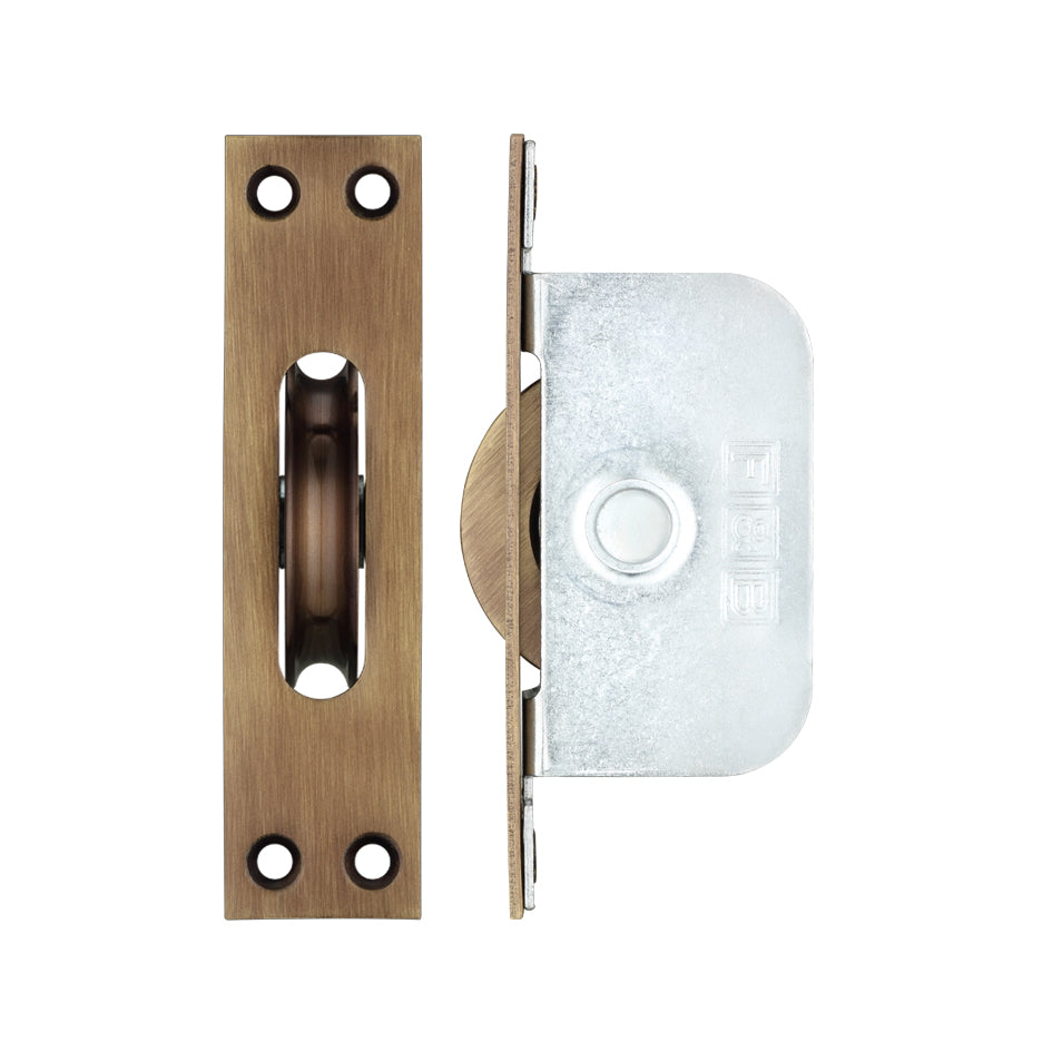 Brass Ball Bearing Pulleys - 2 1/4" Square Forend