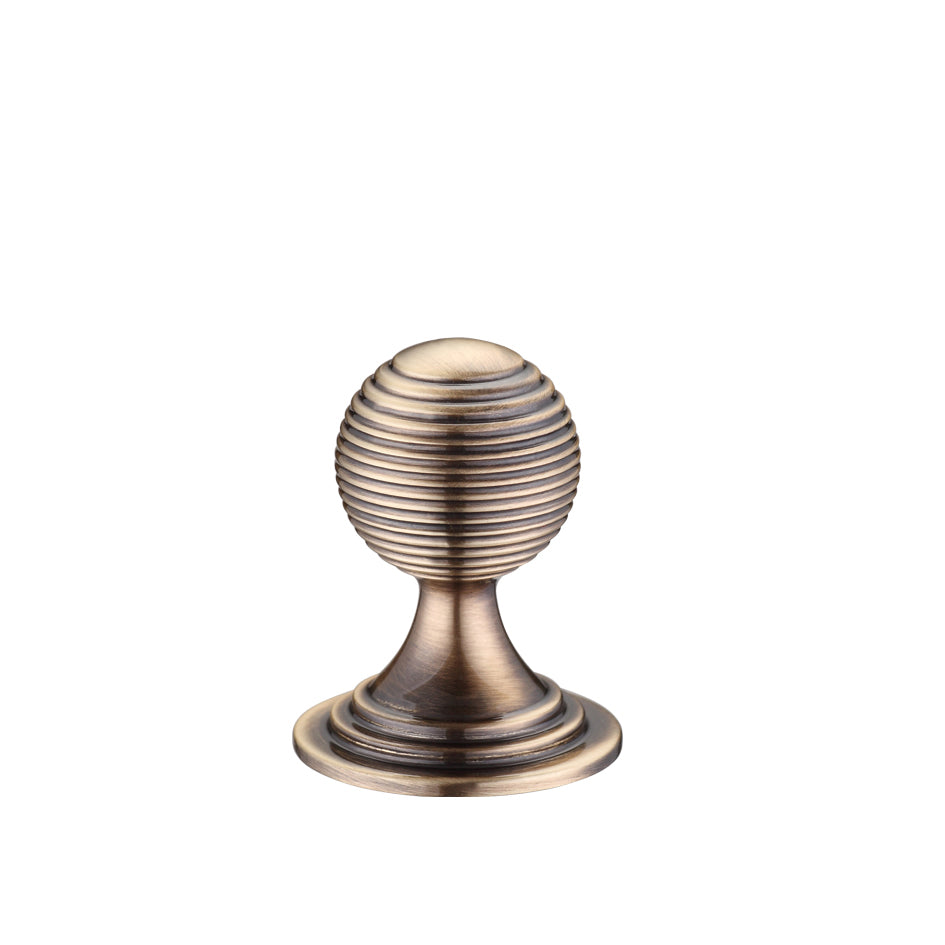 Queen Anne Ringed Knob - 25mm Rose Dia