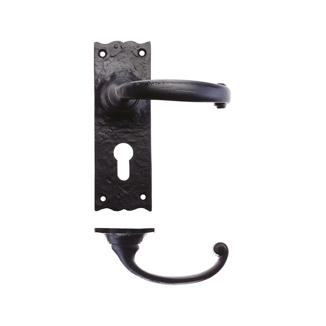 Traditional Lever on Euro Backplate - 6"