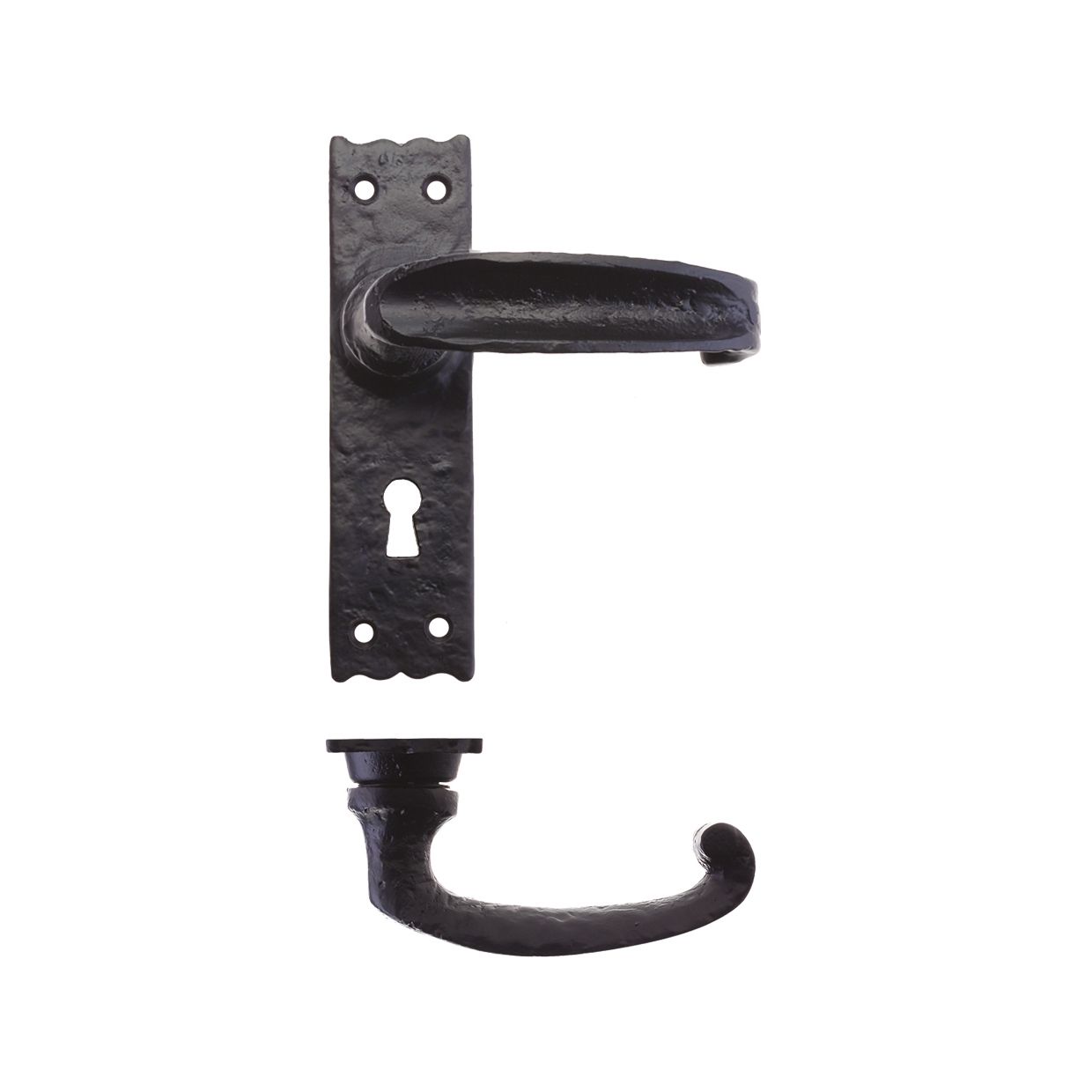 Traditional Slimline Thumb Lever on Lock Backplate