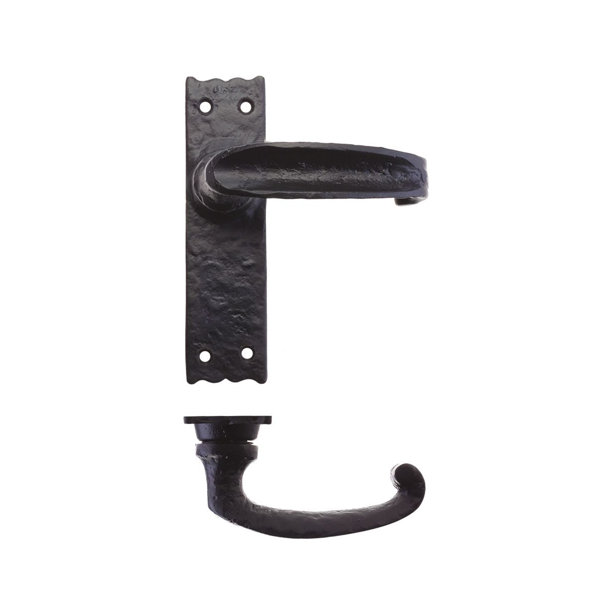 Traditional Slimline Thumb Lever on Latch Backplate