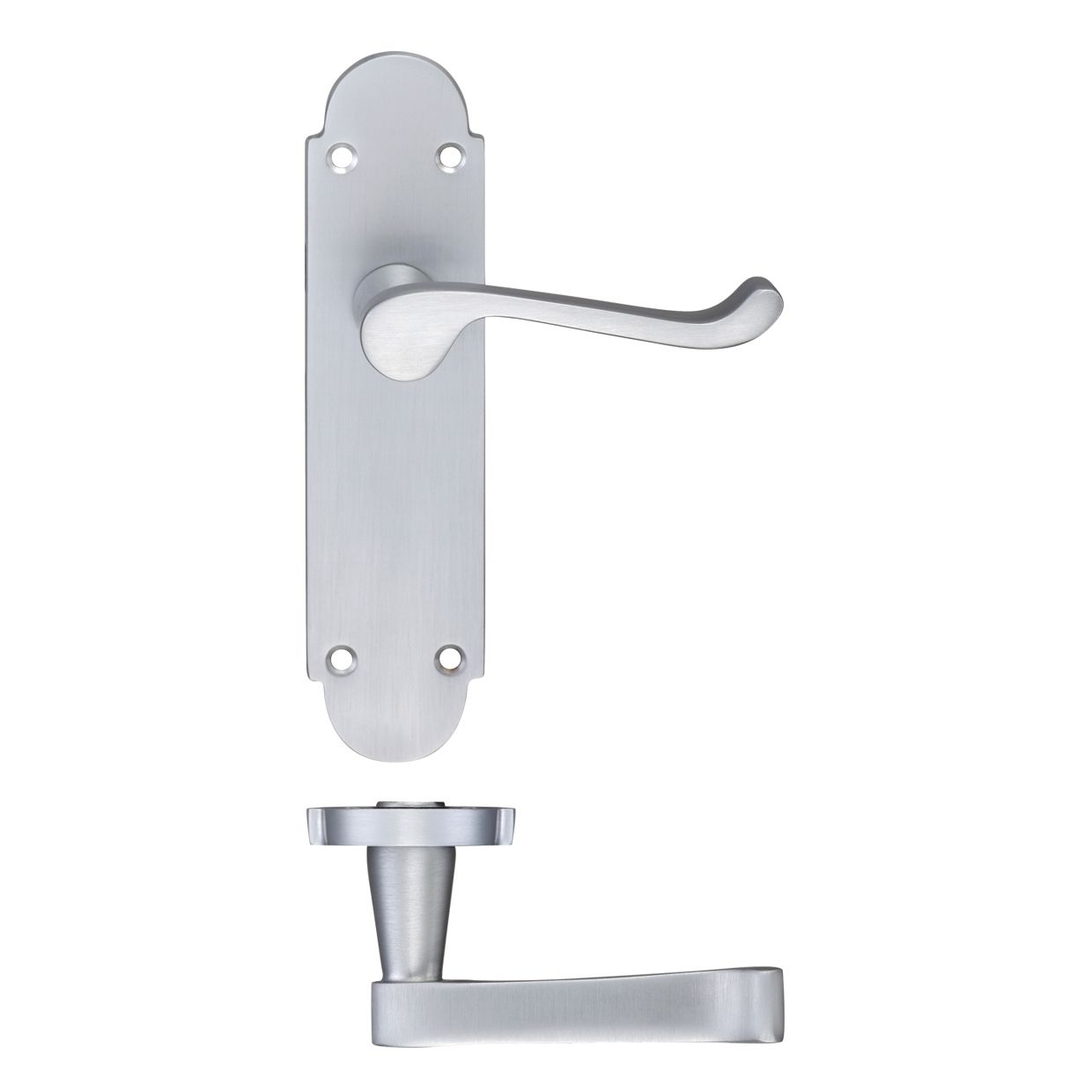 Project Oxford Lever on Latch Backplate - 168mm x 42mm