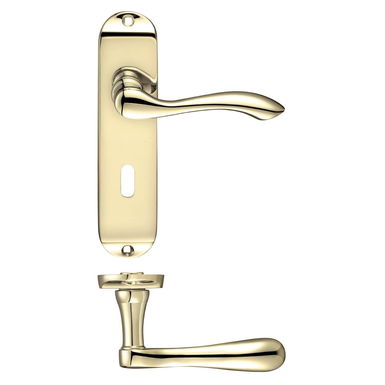 Project Arundel Lever on Lock Backplate - 180mm x 40mm