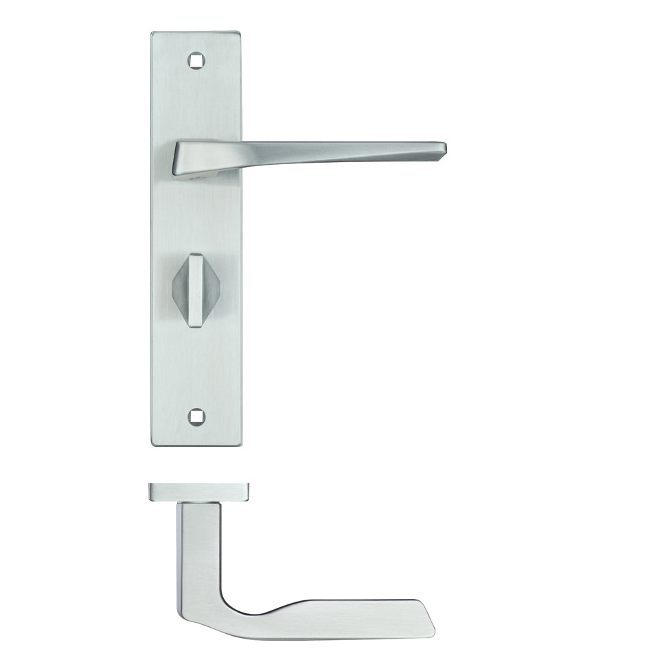 Lyra Lever Bathroom (57mm c/c) On Backplate - 190x42mm