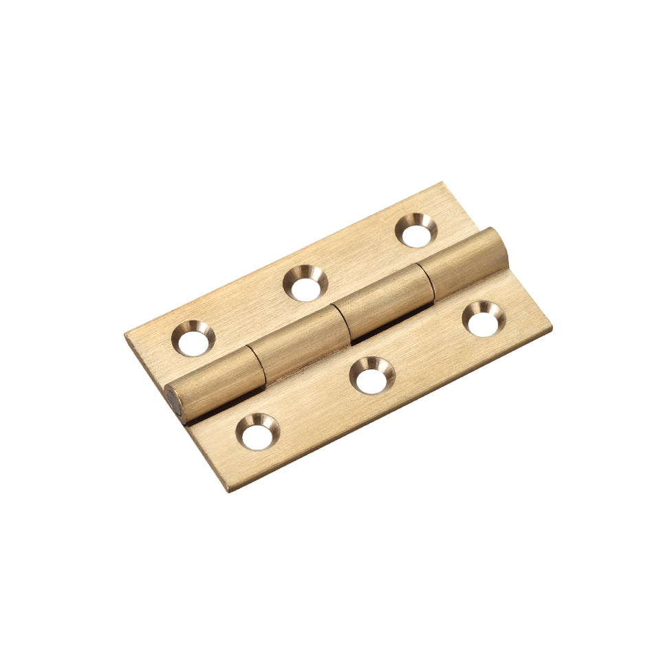 Solid Drawn Brass Butt Hinge - 50 x 28 x 1.5mm