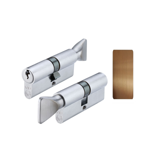 V10 Euro Cylinder and Turn 100mm Keyed Alike