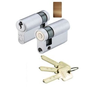 V10 Euro Single Cylinder 46mm Keyed Alike