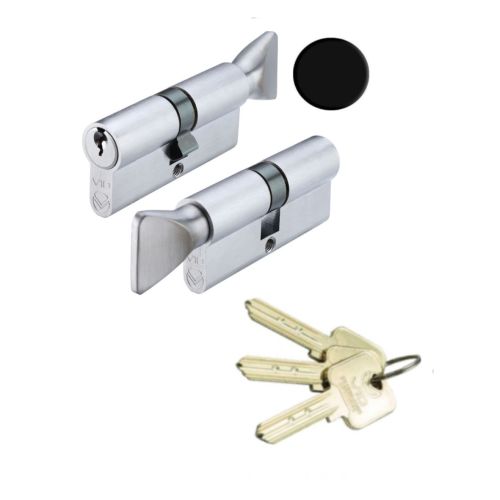 V10 Euro Cylinder and Turn 45/35mm Keyed Alike