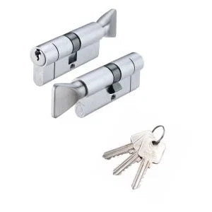 V5 45/55mm Euro Cylinder & Turn Master Keyed