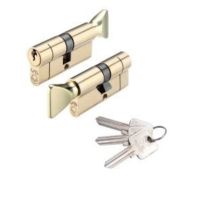 V5 40/60mm Euro Cylinder and Turn Master Keyed