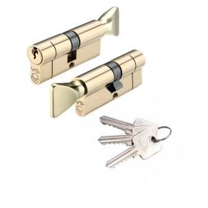 V5 30/50mm Euro Cylinder and Turn Master Keyed