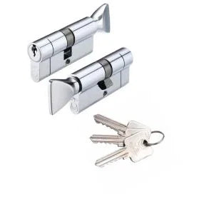 V5 45/40mm Euro Cylinder & Turn Keyed to Differ
