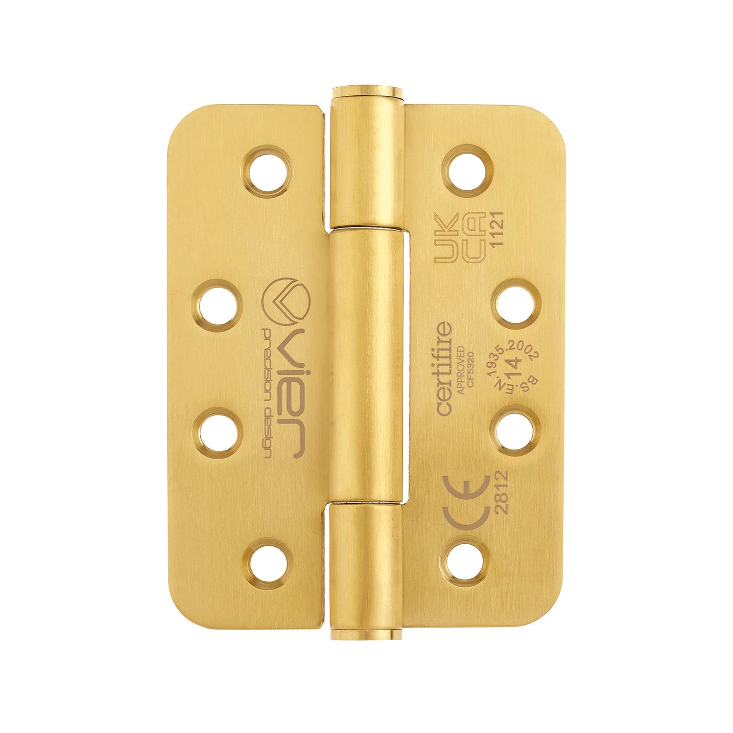 Grade 14 Concealed Bearing Hinge Radius - 102 x 76 x 3mm