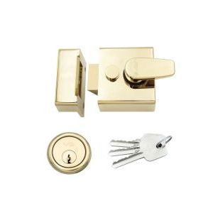 Narrow Nightlatch - 40mm c/w 5 Pin Cylinder