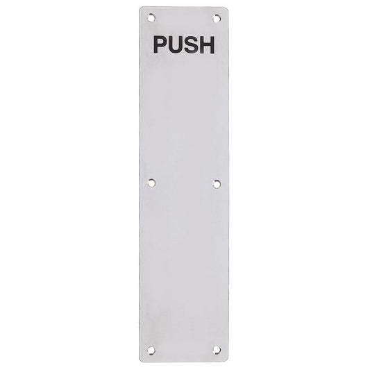 Finger Plate - Push (Radius) 75mm x 350mm
