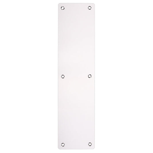 Finger Plate - Blank (Rounded Corner) 75mm x 300mm