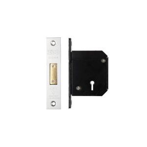 British Standard 5 Lever Deadlock - 67mm c/w Escutcheon - Chubb Retro Fit 3G114